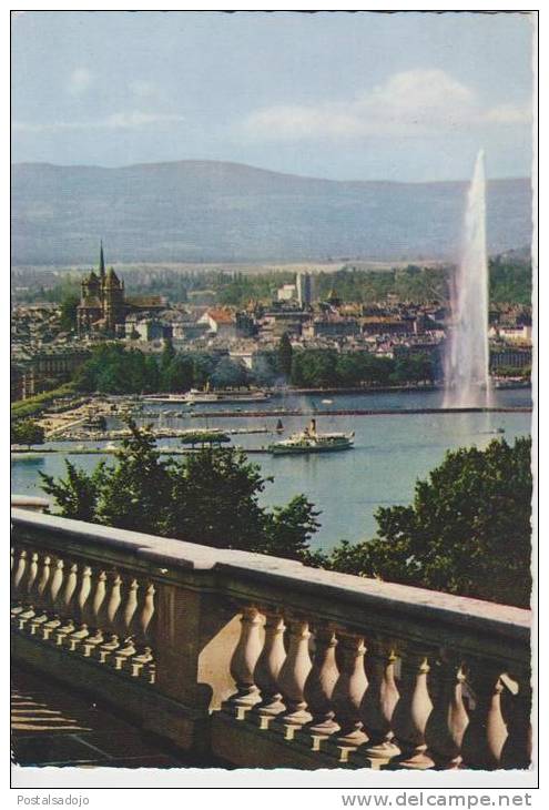 (CH561) GENEVE. VUE SUR LA VILLE DEPUIS COLOGNY - Cologny