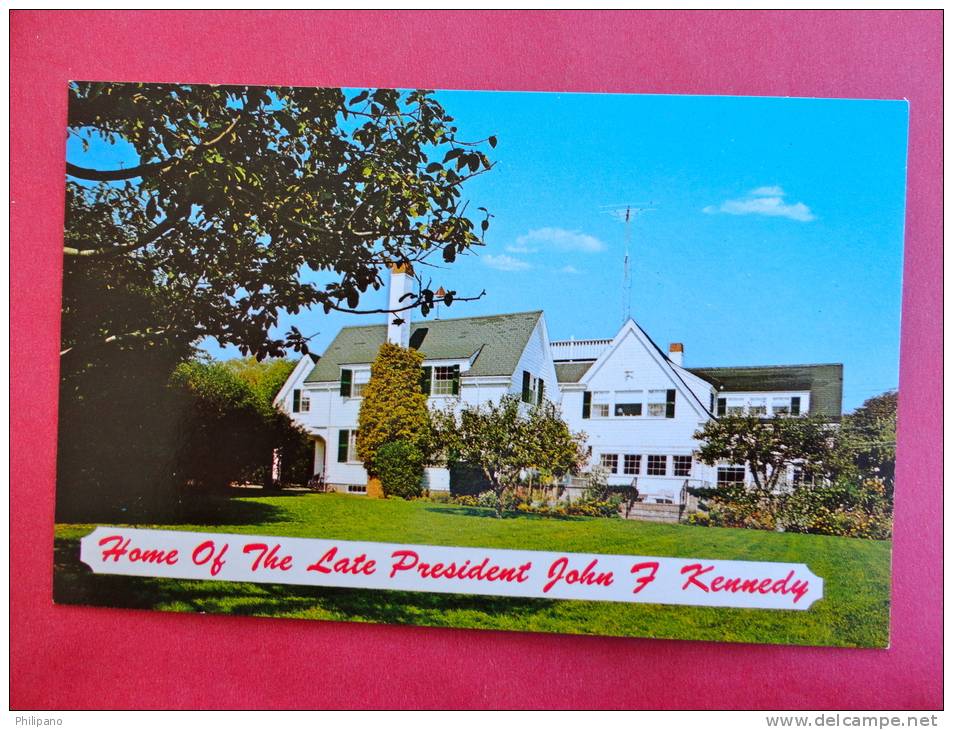 Home Of The Late President John F Kennedy --Cape Cod Ma   Early Chrome      --ref 451 - Cape Cod