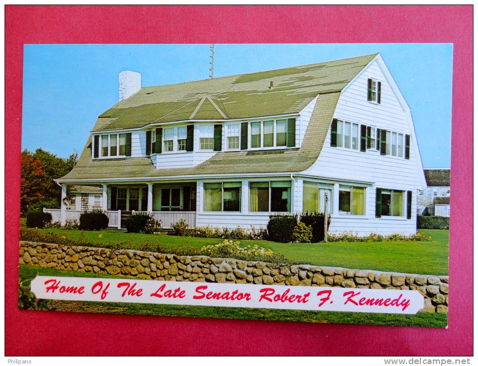 Home Of The Late Senator Robert F.   Kennedy --Cape Cod Ma   Early Chrome      --ref 451 - Cape Cod