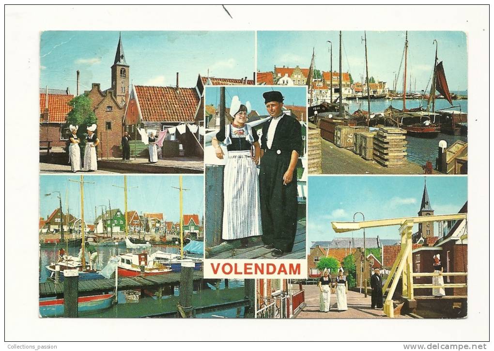 Cp, Pays-Bas, Volendam, Multi-Vues, Voyagée - Volendam