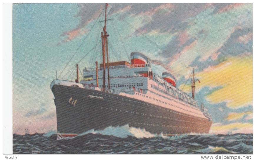 Washington Ship - Bateau Paquebot - New York, Ireland, England, France & Germany - Unused - Steamers