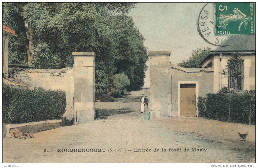 ( CPA 78 )  ROCQUENCOURT  /  Entrée De La Forêt De Marly  - - Rocquencourt