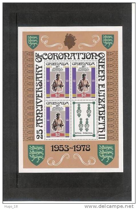 1953 -1978: 25th Anniversary Of The Coronation  Grenada - Grenada (...-1974)