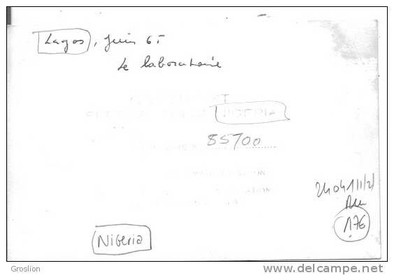 LAGOS (NIGERIA) PHOTO D'UN LABORATOIRE (PHOT INFORMATION DIVISION MINISTERE DE L'INFORMATION LAGOS NIGERIA) - Nigeria