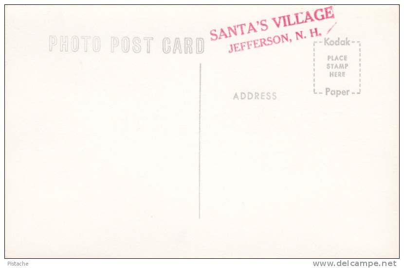 Vintage Real Photo - Santa´s Village - Nativity Noël - Jefferson New Hampshire - VG Condition - 2 Scans - Santa Claus