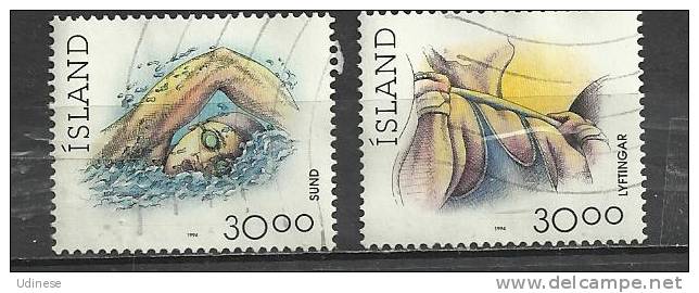 ICELAND 1994 - SPORTS  - USED OBLITERE GESTEMPELT - Oblitérés