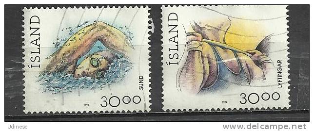 ICELAND 1994 - SPORTS  - USED OBLITERE GESTEMPELT USADO - Usados