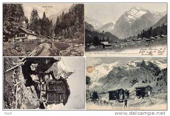 4 CPA - Chalets Suisses - Saas-fee. Blick Auf Die Mischabel - Im Maderanertal (hotel Alpenklub (37501 - Saas Im Prättigau