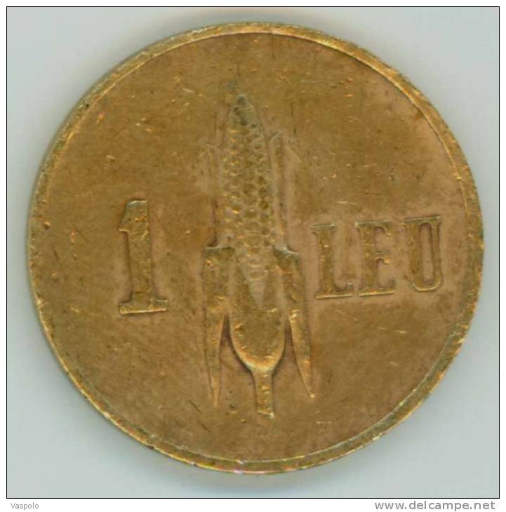 1 LEU - CORNCOB 1938-ROMANIA--FLAT EDGE;THE ENGRAVER'S NAME: I. JALEA - Romania