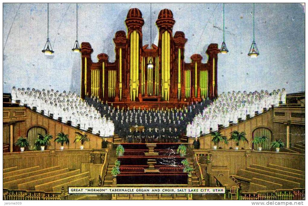 ETATS-UNIS - SALT LAKE CITY - CPA - N°24375 - Great "Mormon" Tabernacle Organ And Choir - Salt Lake City