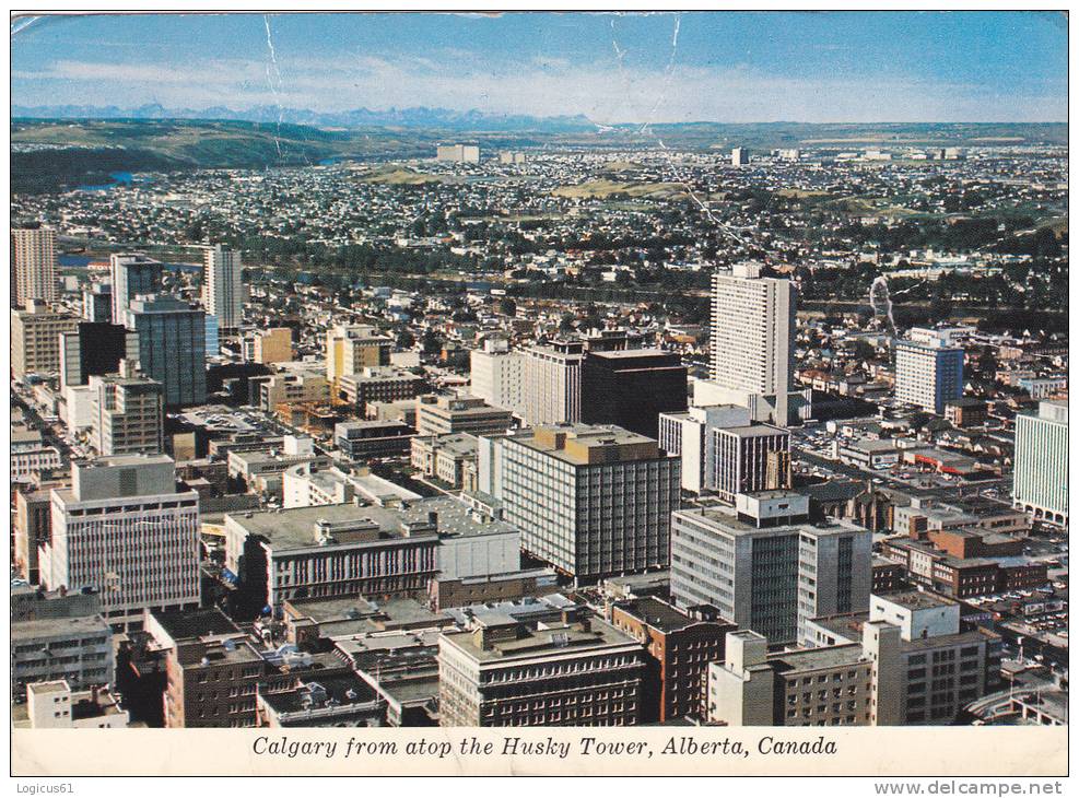 CALGARY: ALBERTA, HUSKY TOWER,POSTCARD COLLECTION,USED,AMERICA - Calgary