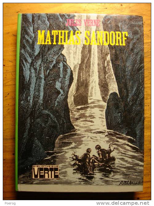 JULES VERNE - MATHIAS SANDORF - 1976 - BIBLIOTHEQUE VERTE HACHETTE - TBE - Bibliotheque Verte