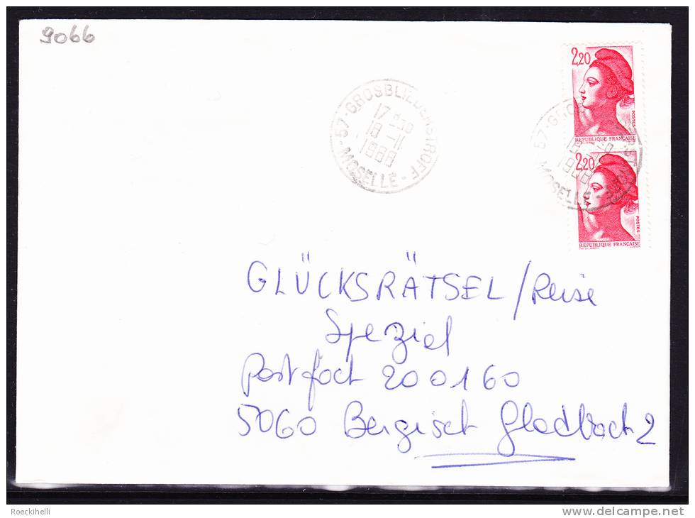 18.11.1988  -  Bedarfsbeleg, Gelaufen Von Grosbliederstroff  Nach Bergisch Gladbach / D  -  Siehe Scan  (fr 9066) - Covers & Documents