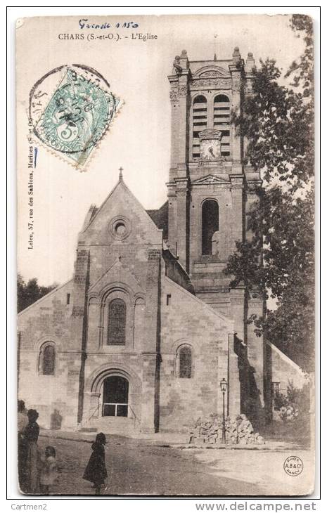 CHARS L'EGLISE 1900 - Chars