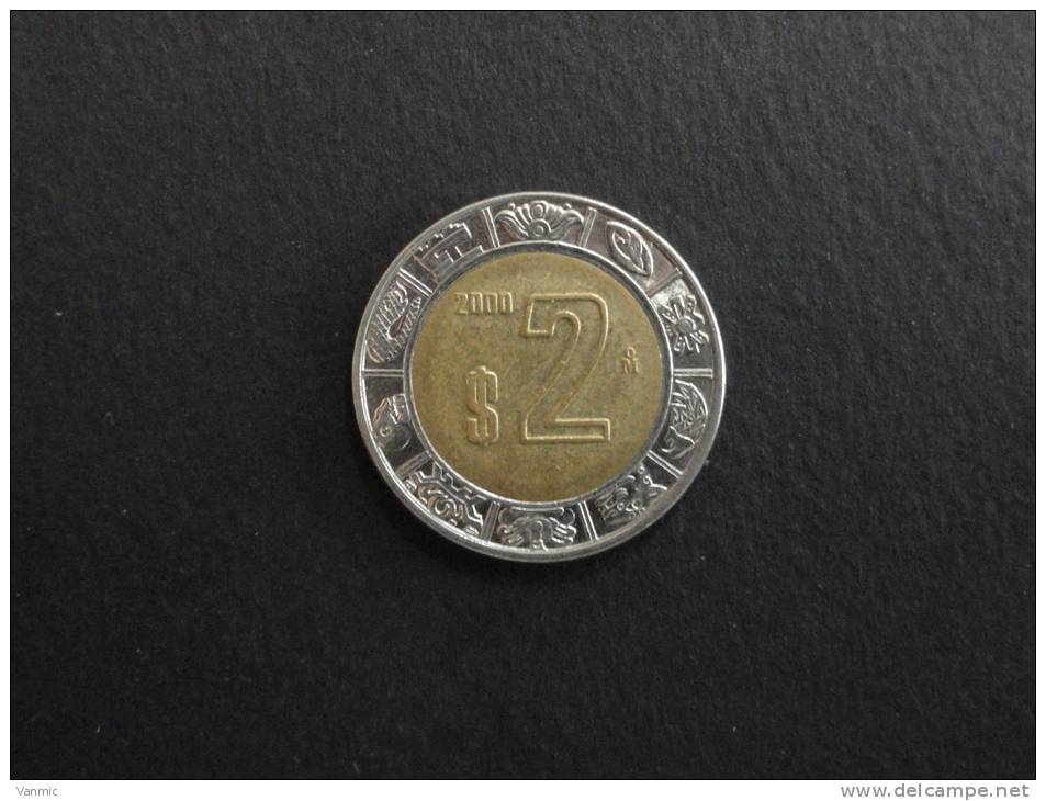 2000 - 2 Pesos - Mexique - Mexique