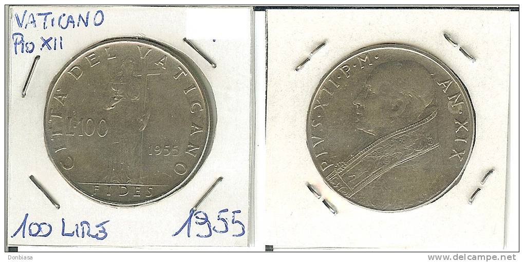 Vaticano, Pio XII, 100 Lire 1955 - Vatican