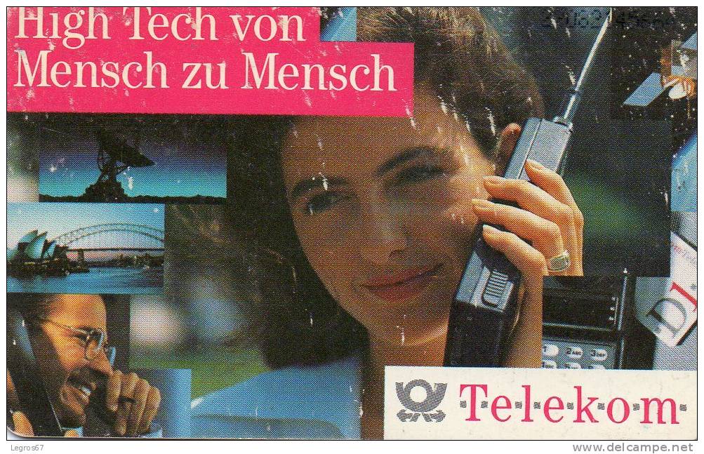 TELECARTE T 12 DM - HIGH TECH VON MENSCH... - A + AD-Reeks :  Advertenties Van D. Telekom AG