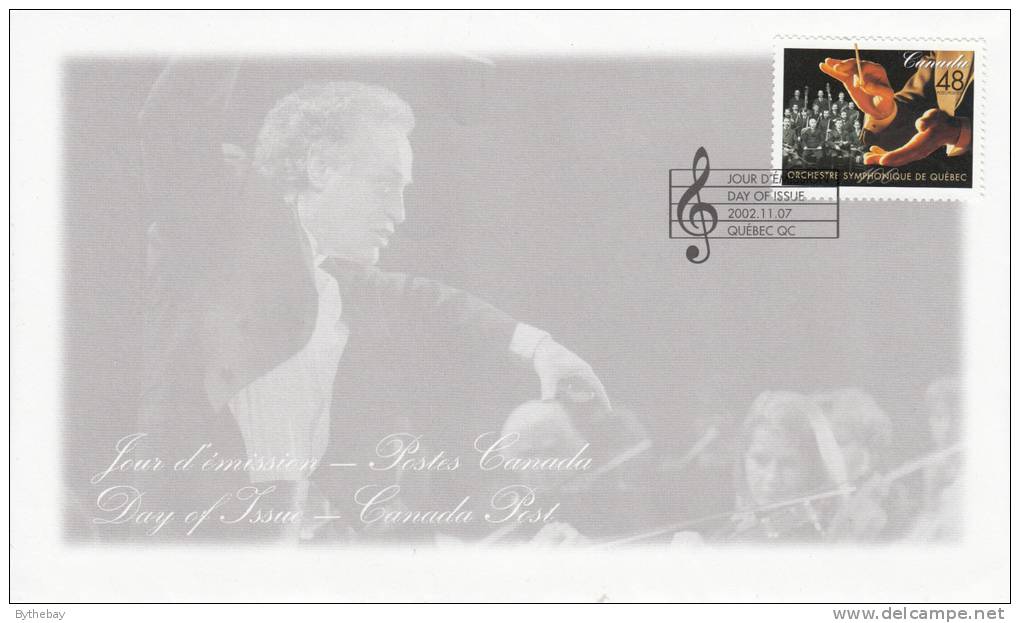 Canada FDC Scott #1968 48c Quebec Symphony Orchestra - 2001-2010