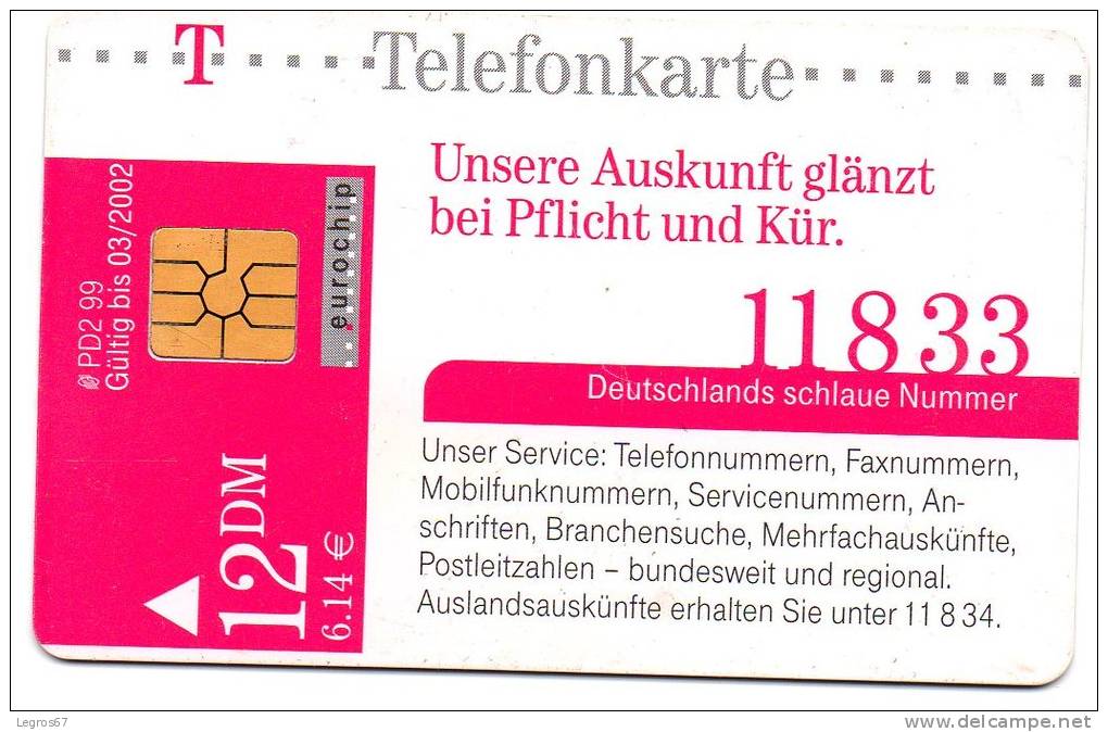 TELECARTE T 12 DM - 11833 - 2002 - Cellulari, Carte Prepagate E Ricariche
