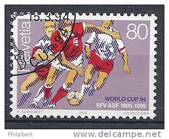 CH855 - Timbre Suisse Pour La Coupe Du Monde 1994 Aux Etats-Unis Obl. 1er Jour - 1994 – Verenigde Staten