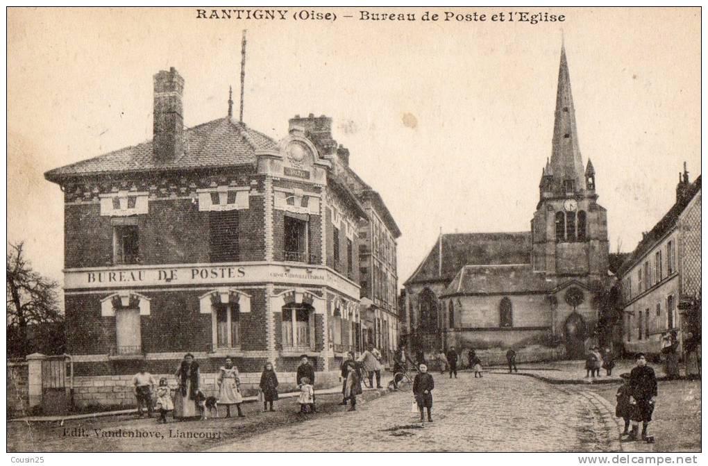 60 RANTIGNY - Bureau De Poste Et L'église - Rantigny