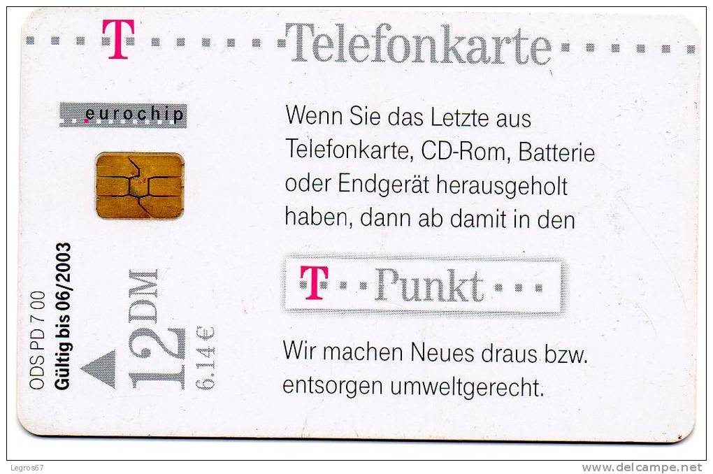 TELECARTE T 12 DM - T PUNKT 06/03 - GSM, Voorafbetaald & Herlaadbare Kaarten