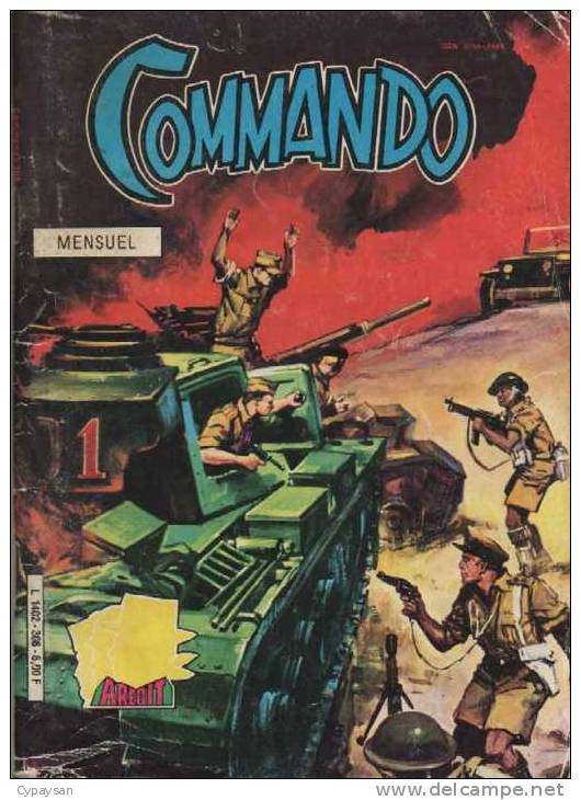 COMMANDO N° 308 BE AREDIT  03-1987 - Arédit & Artima