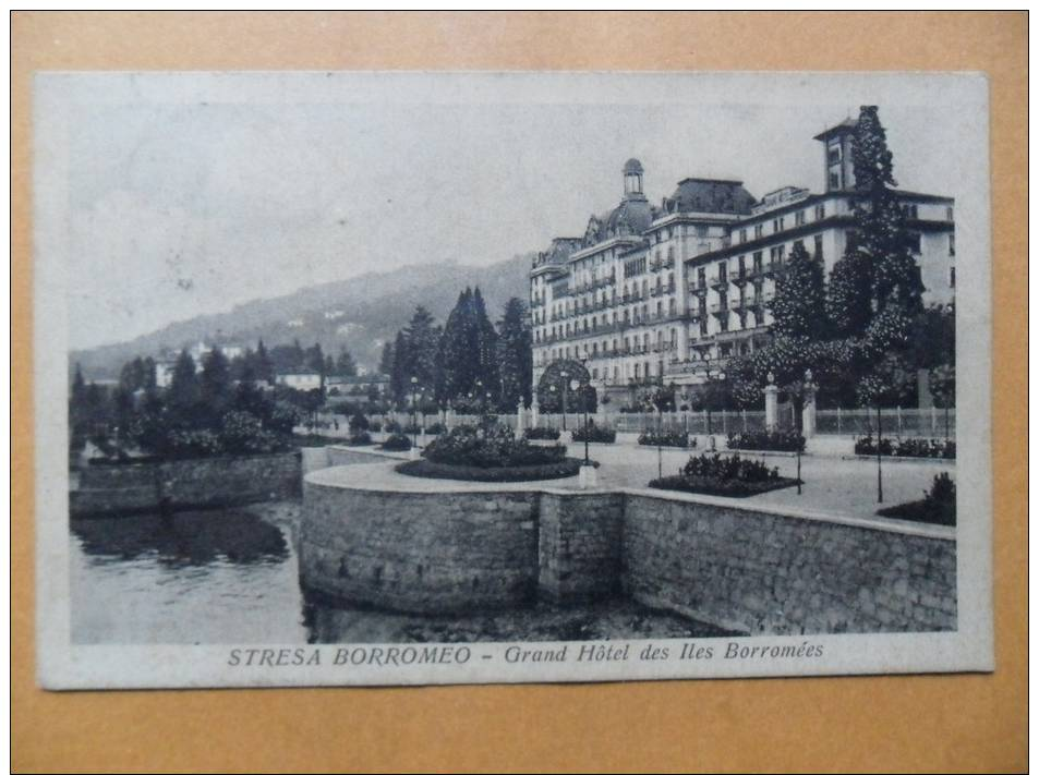 Stresa (VB) - Grand Hotel Des Iles Borromèes - 1934 - Piccolo Formato - Viaggiata - Altri & Non Classificati