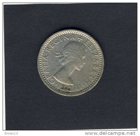 MONNAIE - ANGLETERRE - 6 PENCE 1962 - H. 6 Pence