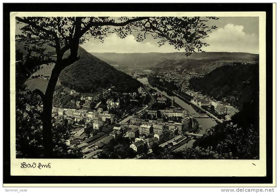 Bad Ems  An Der Lahn  -  Ansicht Vom Berg   -  Ansichtskarte Ca.1938    (auv) - Bad Ems