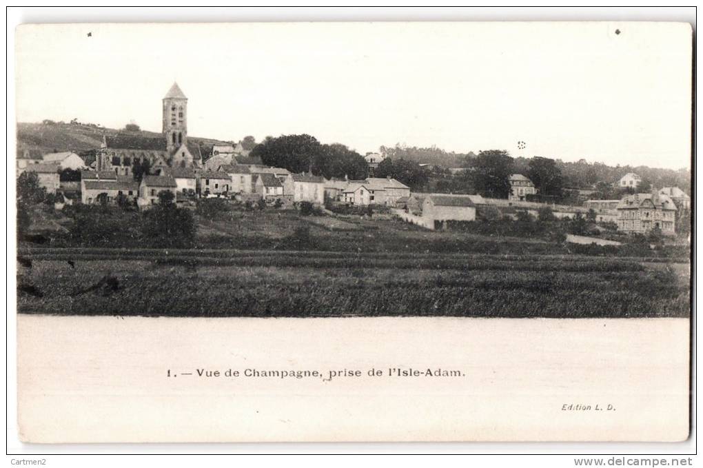 VUE DE CHAMPAGNE-SUR-OISE 95 - Champagne Sur Oise