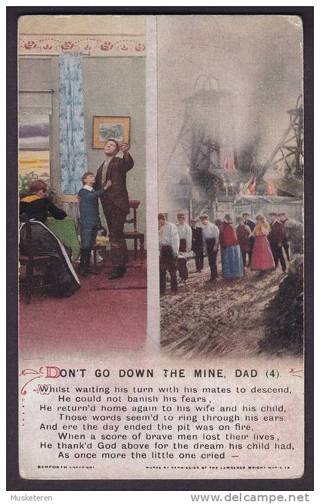 South Africa Don´t Go Down The Mine, Dad (4) BAMFORTH "Songs" Series No. 4999/4 MARQUARD 1947? To ZWOLLE Holland 2 Scans - Südafrika