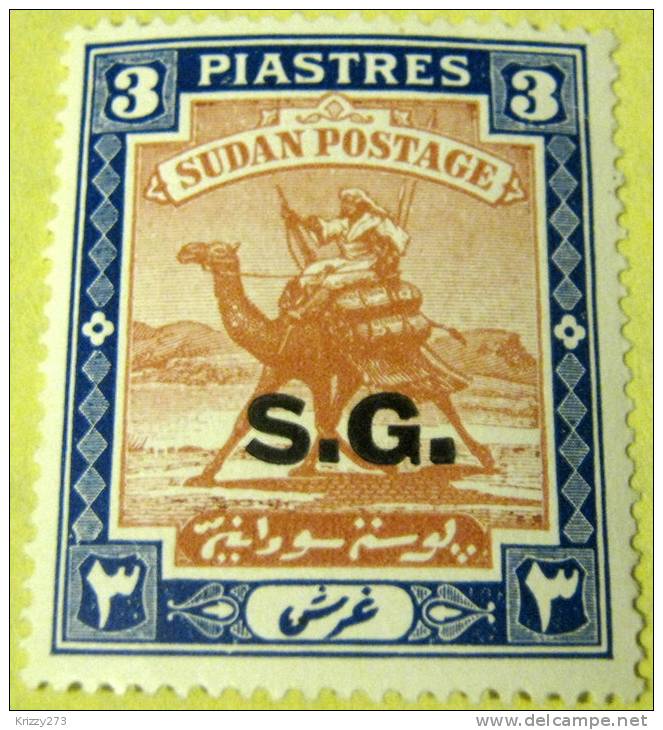 Sudan 1948 Arab Postman Overstamped SG 3pi - Mint Not Hinged - Sudan (...-1951)