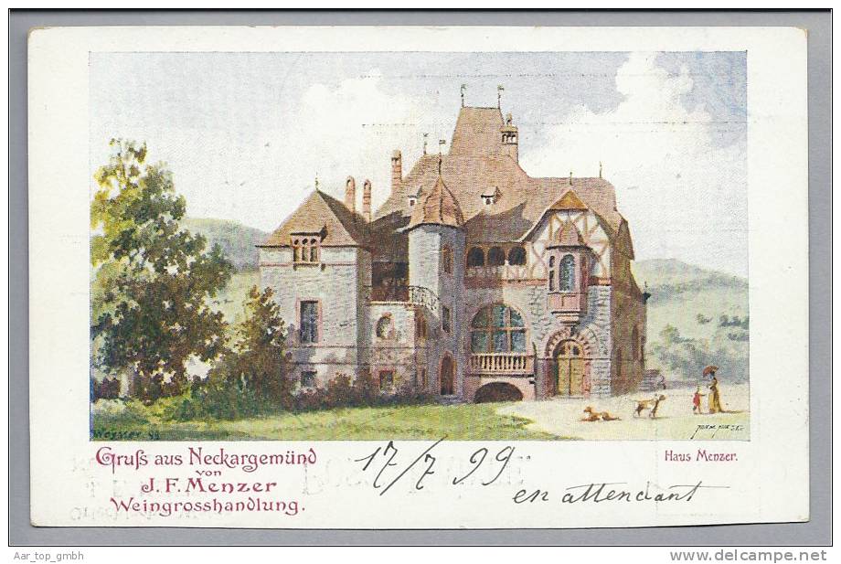 DE BW Neckargmünd 1899-08-17 Foto H.Menzer - Neckargemuend