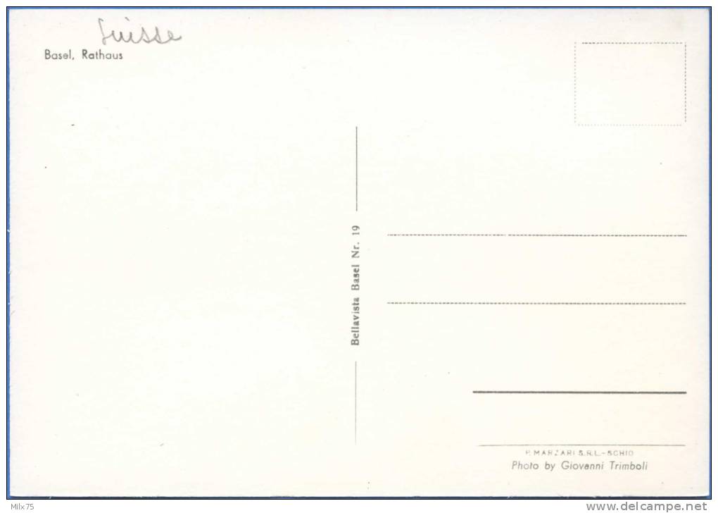 SUISSE / SWITZERLAND - BASEL, RATHAUS - Sonstige & Ohne Zuordnung