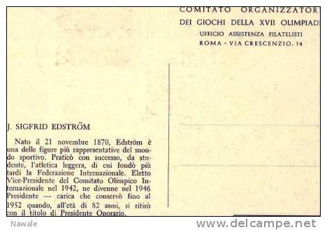 Edstrom,  J. Sigfrid,  MCMLX (1960) - Personalidades Deportivas
