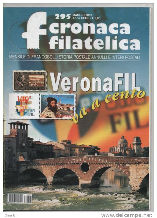 Lib018-1 Rivista Mensile "cronaca Filatelica" | Francobolli, Storia Postale, Annulli E Interi Postali | 295 Maggio 2003 - Italienisch