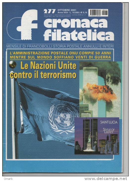 Lib018-3 Rivista Mensile "cronaca Filatelica" | Francobolli, Storia Postale, Annulli E Interi Postali | 277 Twin Towers - Italian