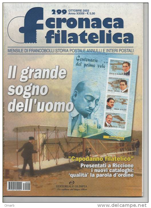 Lib018-4 Rivista Mensile "cronaca Filatelica" | Francobolli, Storia Postale, Annulli E Interi Postali | 299 Ottobre 2003 - Italien