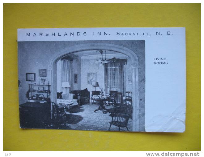 MARSHLANDS INN,SACKVILLE,N.B.LIVING ROOMS - Autres & Non Classés