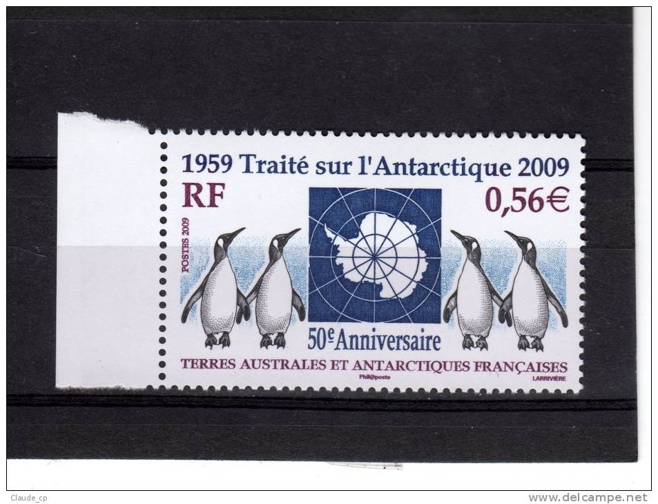TAAF--50° Anniversaire Du Traité Sur L'Antartique--1959--2009 - Ongebruikt