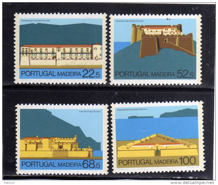 MADERA - MADEIRA 1986 FORTEZZE LOCALI - FORTRESSES - FORTALEZAS MNH - Madère