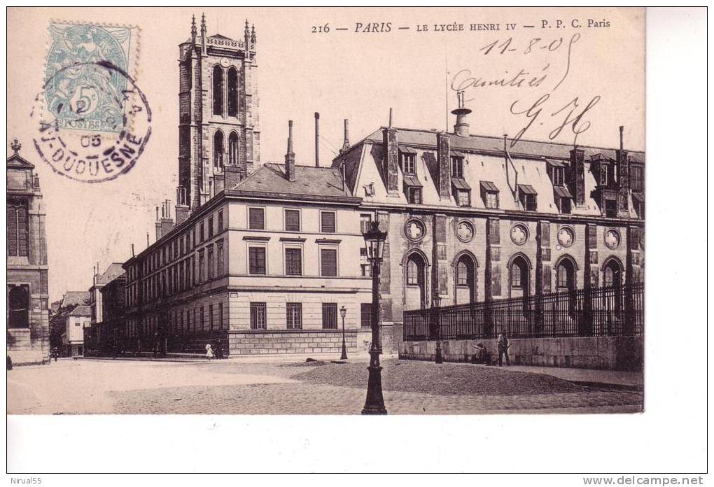 75 PARIS Le Lycée HENRI IV - Enseignement, Ecoles Et Universités
