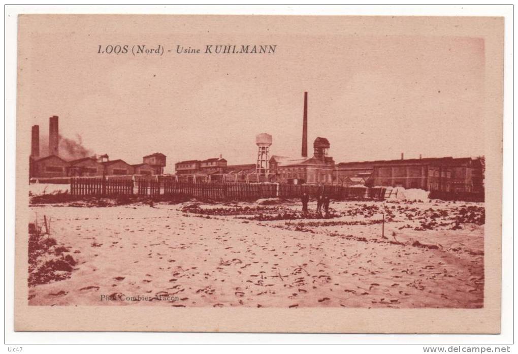 - LOOS (Nord). - Usine KUHLMANN. - Scan Verso - - Loos Les Lille