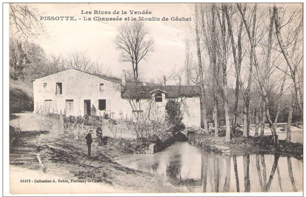 CP421 - Vendée - Pissotte - La Chaussée Et Le Moulin De Gachet - Other & Unclassified
