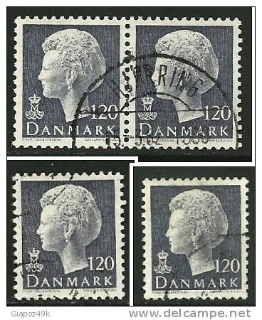 ● DANIMARCA - 1974 - Regina Margherita - N. 572 Usato - Cat. ? € - L. N. 422 / 23 / 25 - Gebraucht