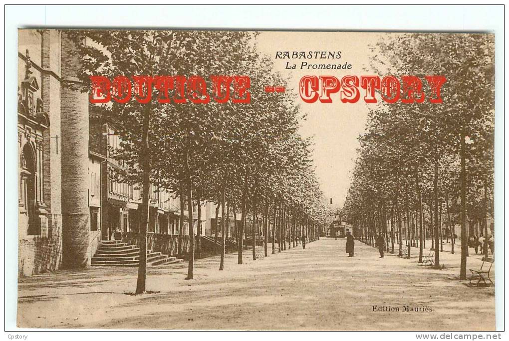 81 - RABASTENS - La Promenade - Dos Scané - Rabastens