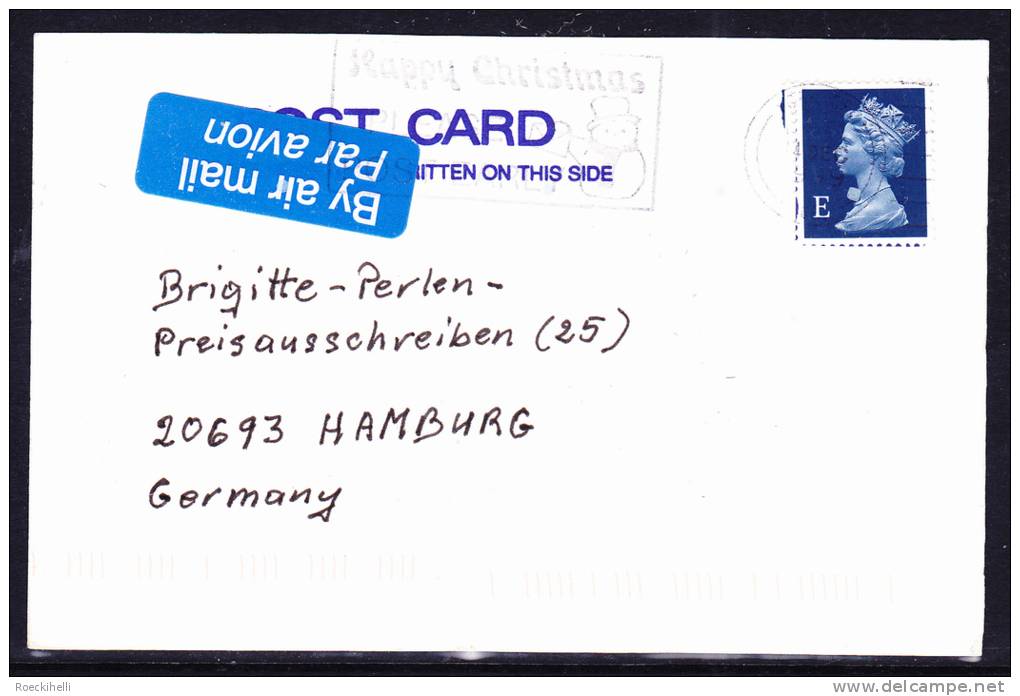 2001 ? GB/UK -  Postkarte  /  Bedarfsbeleg, Gelaufen V. ?  Nach Hamburg / D  -  S.Scan  (gb/uk 4003) - Storia Postale