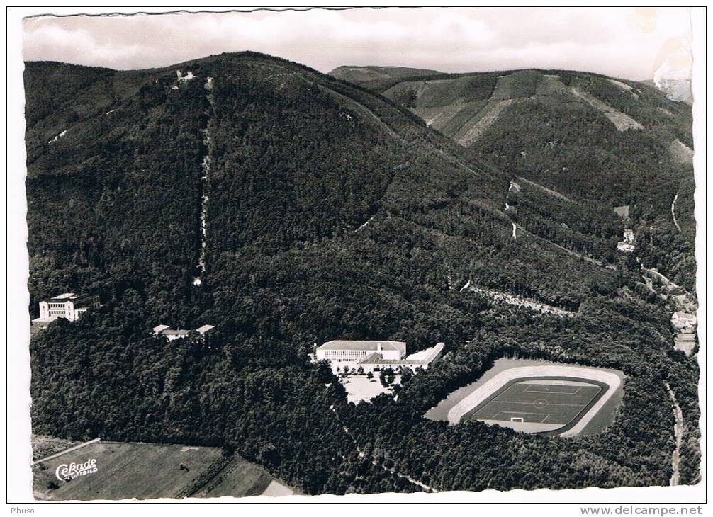 D2828   EDENKOBEN : 1. Pfälzische Sesselbahn ( Fussbalstadion Sud-West Deutschen Fussbalverband) - Edenkoben