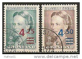 Czeslaw Slania. Greenland 1996. Queen Margrethe II. Michel 251-52  USED. - Oblitérés